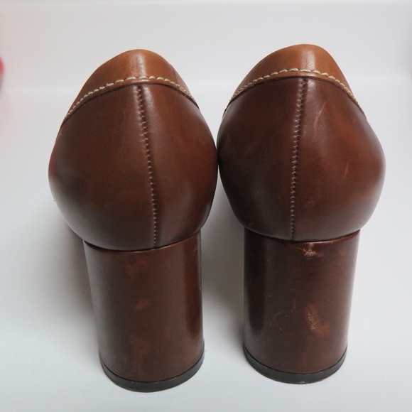 Cole Haan Marion Amber Moccasin Loafer Pumps, Two-tone Leather - Picture 4 of 10